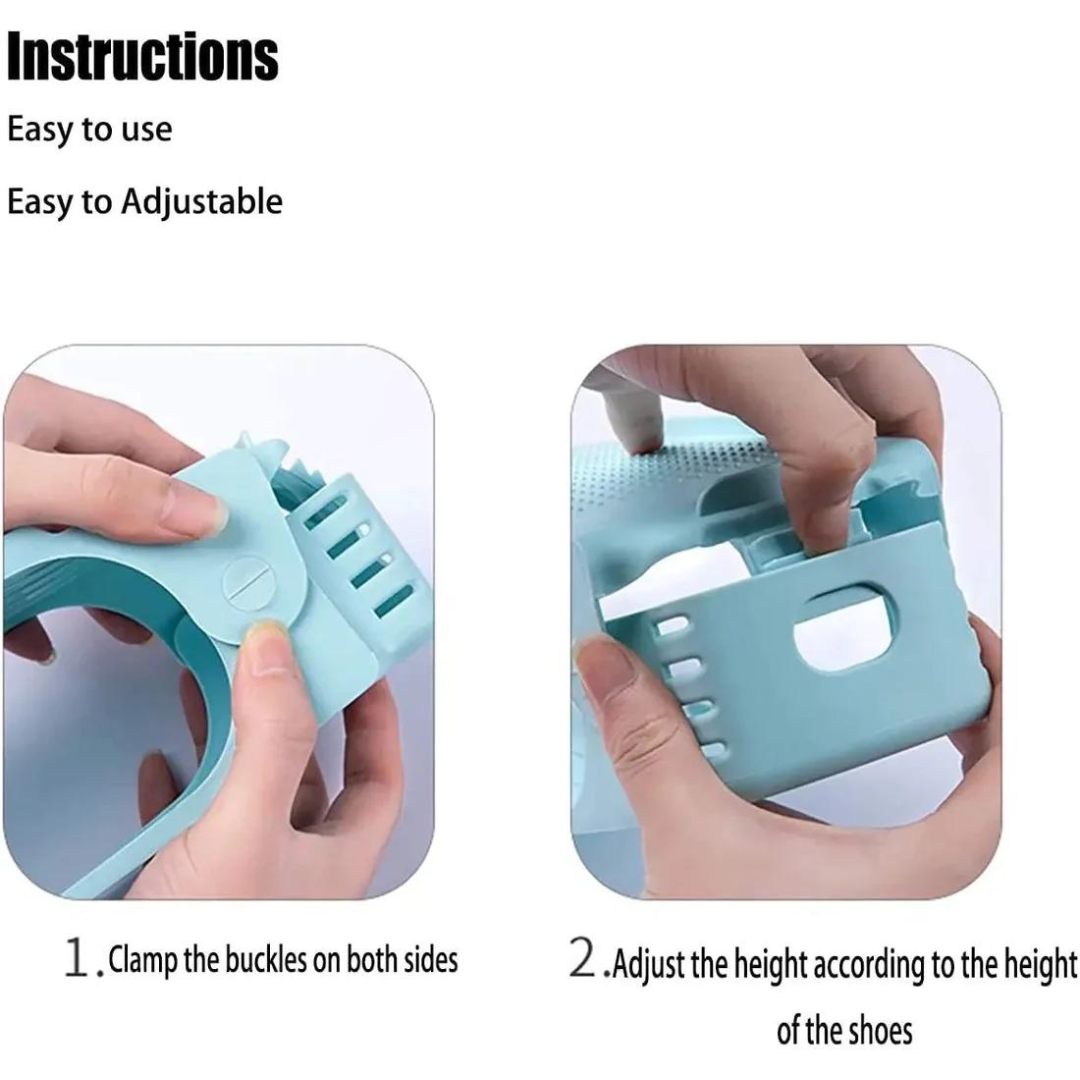 Shoe Holder Rack - Space Saving Paired Footwear Organizer