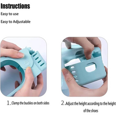 Shoe Holder Rack - Space Saving Paired Footwear Organizer Shoe Holder Rack - Space Saving Paired Footwear Organizer
