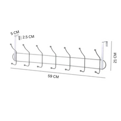 Multi Hooks Useful Stainless Steel Door Back Hanger Multi Hooks Useful Stainless Steel Door Back Hanger