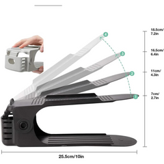 Shoe Holder Rack - Space Saving Paired Footwear Organizer Shoe Holder Rack - Space Saving Paired Footwear Organizer