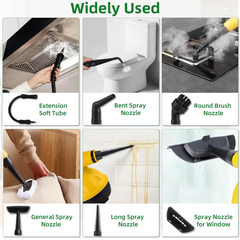 1000W Handheld Steam Cleaner with 6 Nozzle Heads