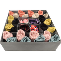 Compartment Storage Organizer Boxes for Baby Clothes, Ties, Socks, Panties, Belts