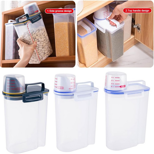2.2L Airtight Rice Grain Storage Container Food Dispenser