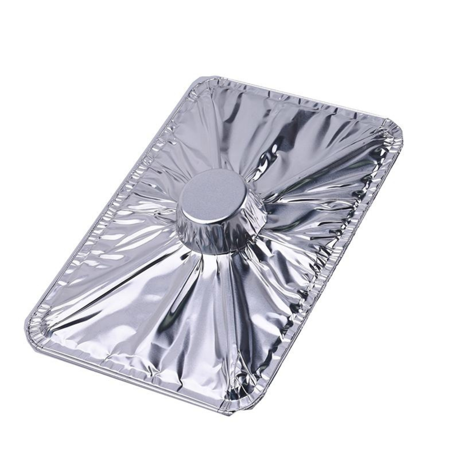 Square Shaped Food Packaging Container Aluminium Foil Pot with Lid