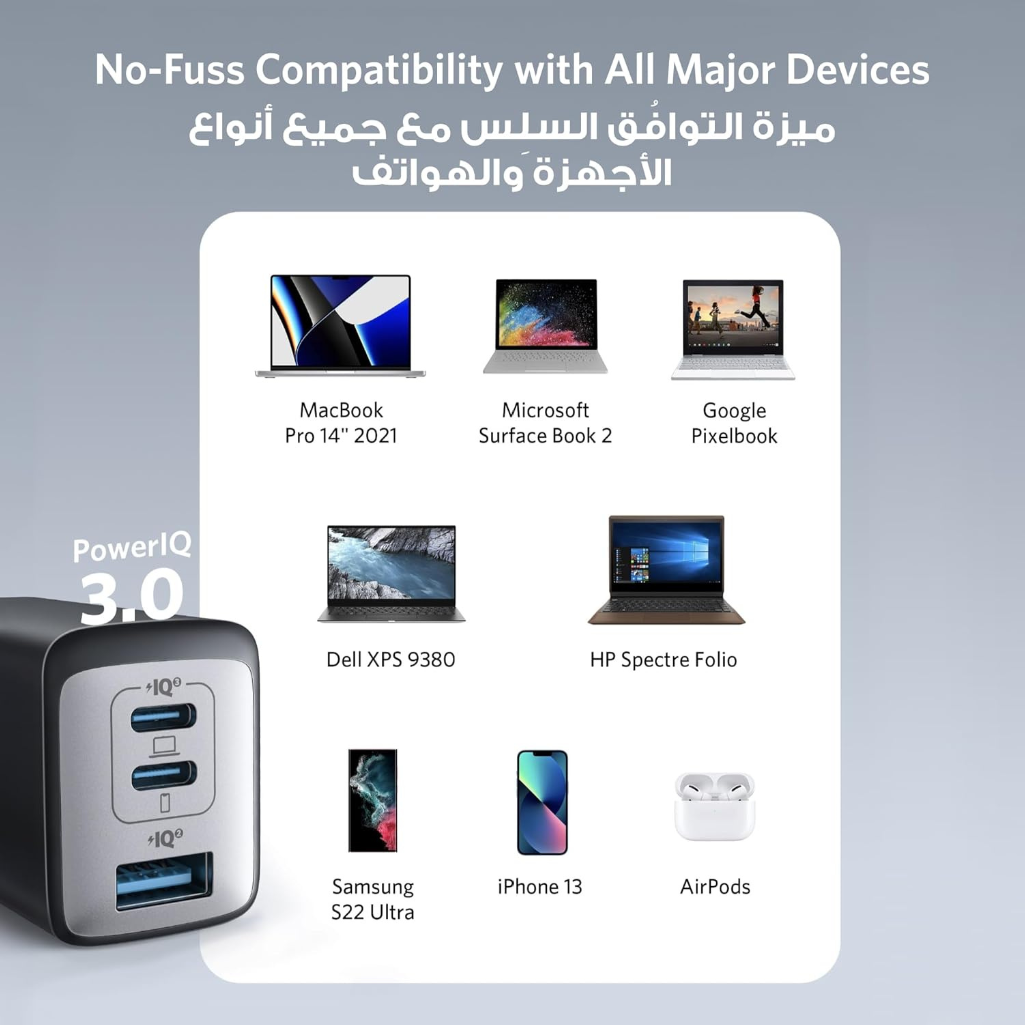 Anker High Speed 65W 3 IN 1 Charger