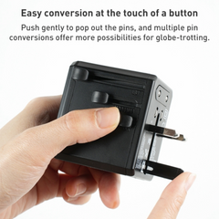 Yesido MC24 20W 3 USB + Type-C Ports Universal Travel Adapter