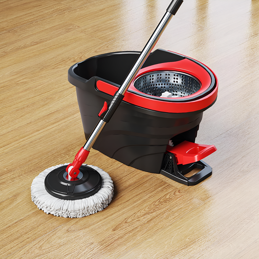 360° Spin Magic Mop with Self Wringing Bucket and Foot Pedal