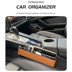 ZHUSE Car Seat Gap Seam Storage Box with Charging