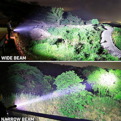 مصباح يدوي P90 Super Light قابل لإعادة الشحن - مصباح LED قوي وطويل الأمد