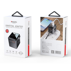 Yesido MC24 20W 3 USB + Type-C Ports Universal Travel Adapter