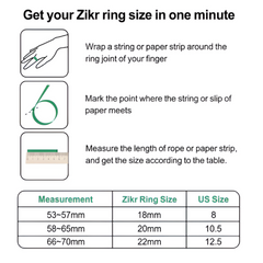 Smart Zikr Ring ZR-05, Digital Tasbih Counter Smart Ring with OLED Display
