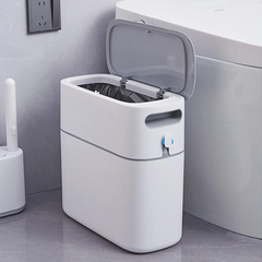 Ecoco Narrow Space Press-type Trash Can, Household Garbage Waste Bin