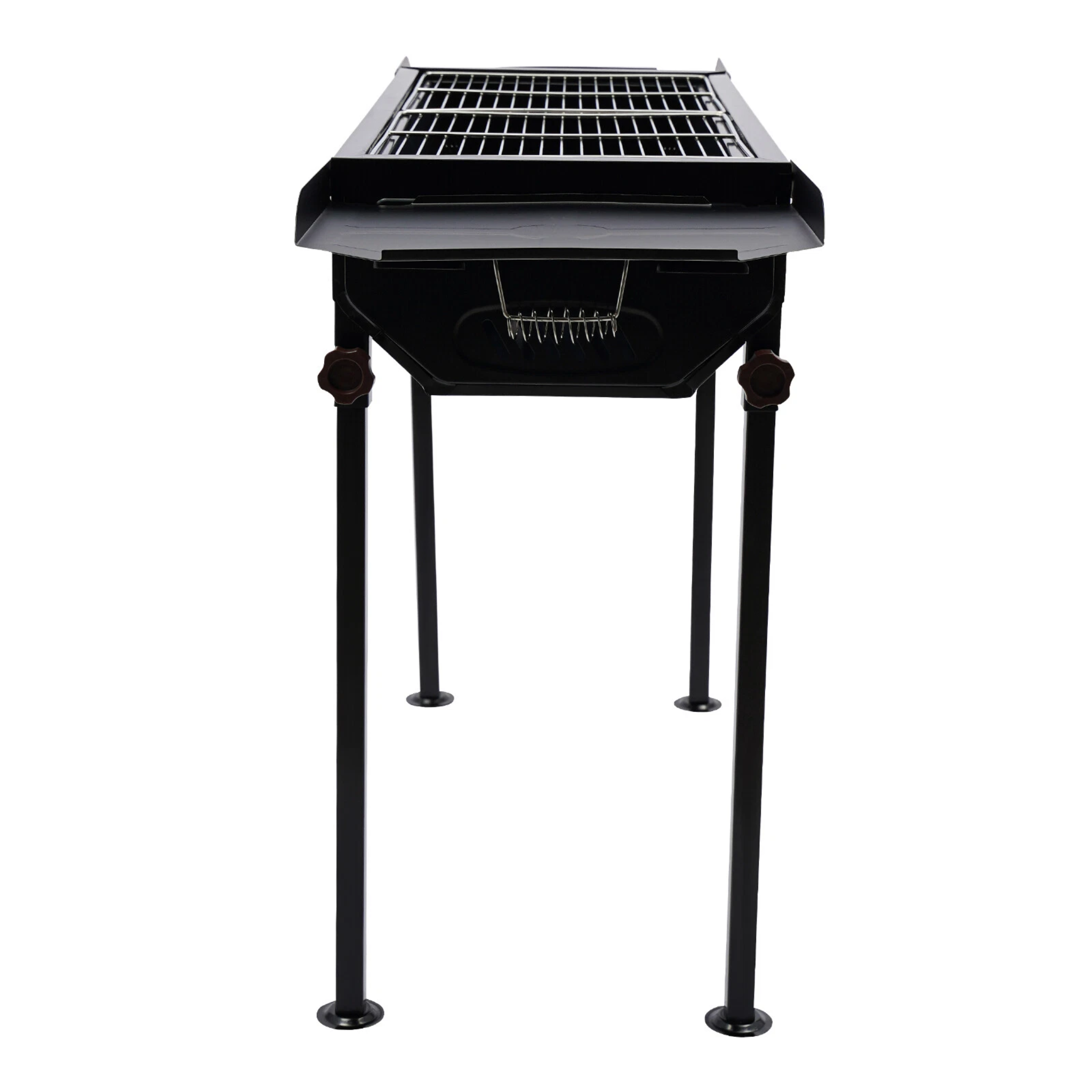 Portable Folding Outdoor BBQ Grill with Long Stand 62 x 30 x 116 cm