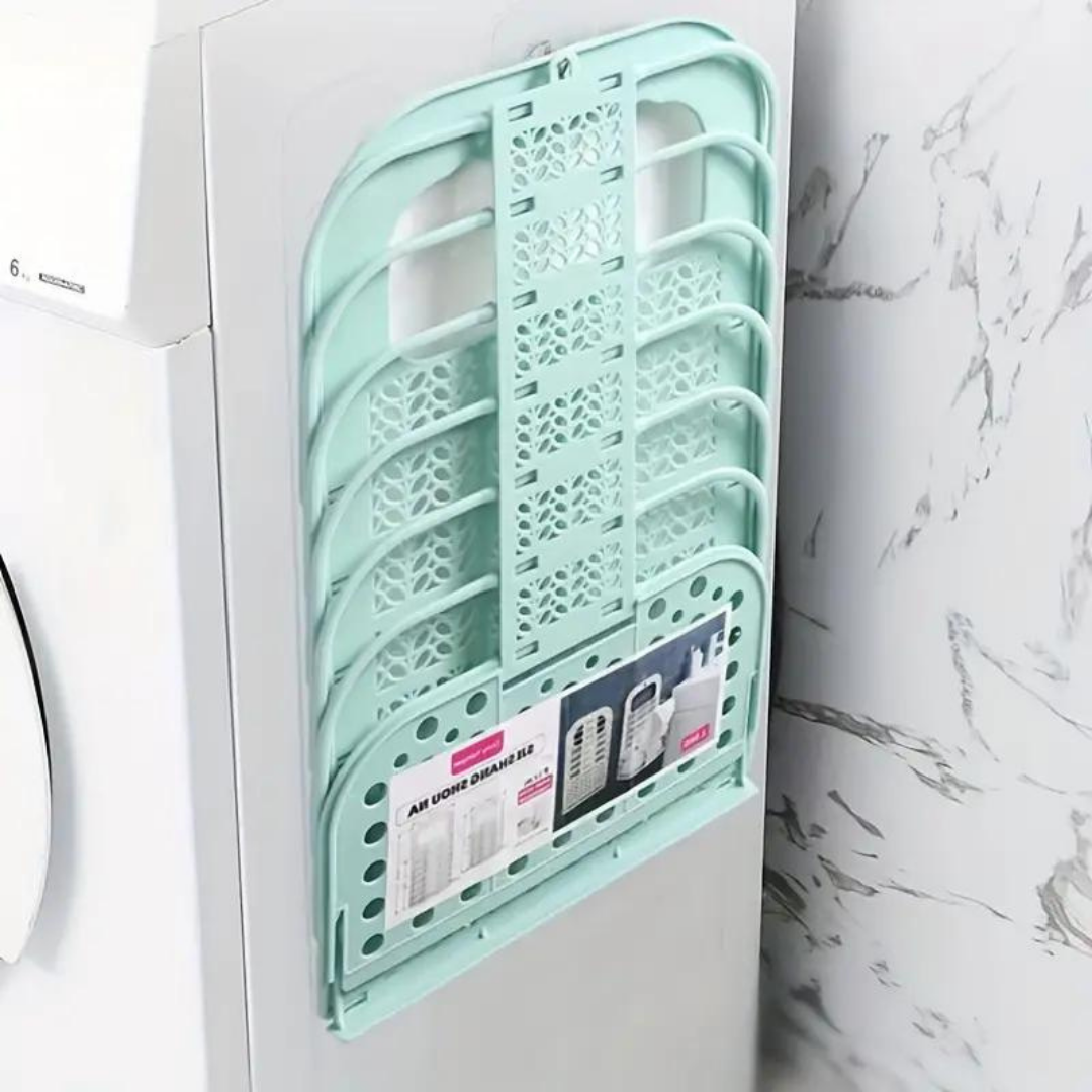 Wall Hanging Foldable Laundry Clothes Storage Basket Organizer Bin
