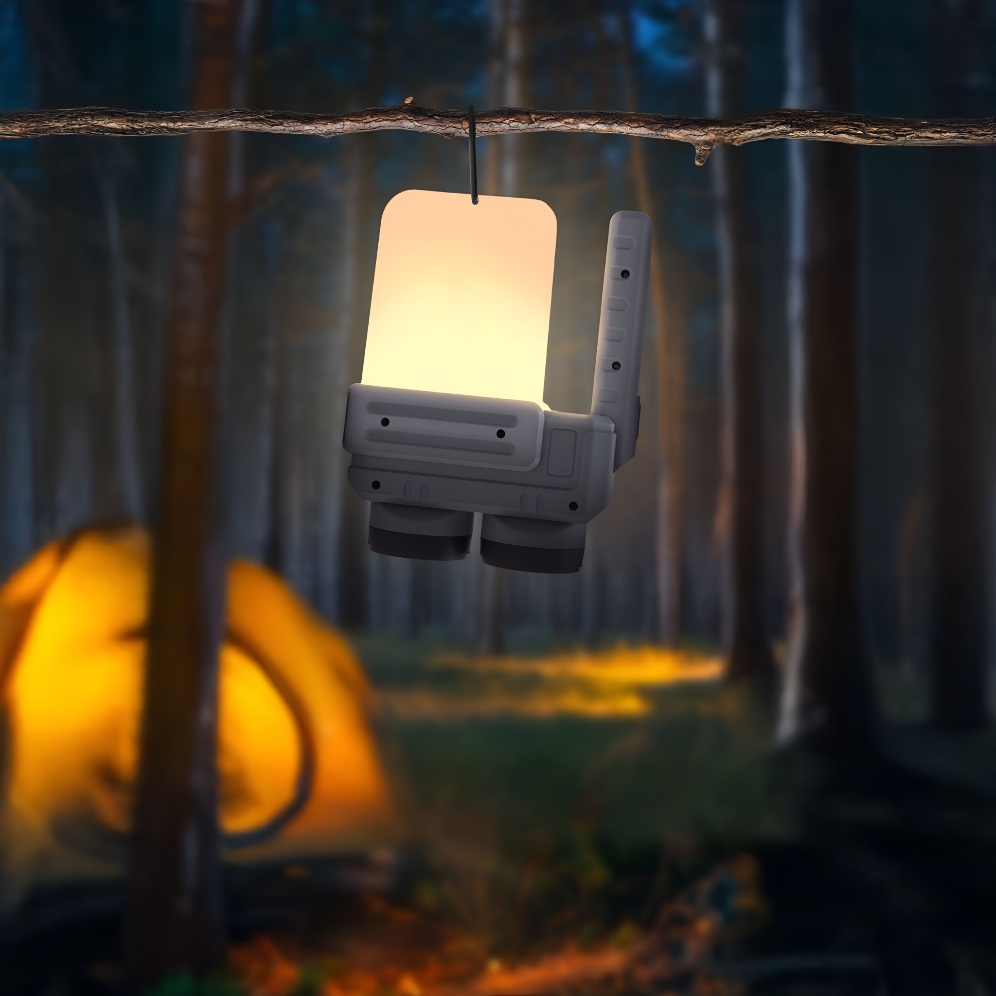 3 IN 1 Multifunctional Rechargeable Camping Lantern with Flashlight