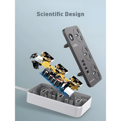 LDNIO SC3412 2500W 20W USB C PD, 3 Port QC3.0 Fast Charging Power Socket Power Strip LDNIO SC3412 2500W 20W USB C PD, 3 Port QC3.0 Fast Charging Power Socket Power Strip
