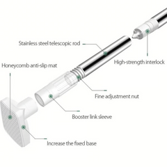 Adjustable Telescopic Curtain Rod – No Wall Drilling, Multipurpose