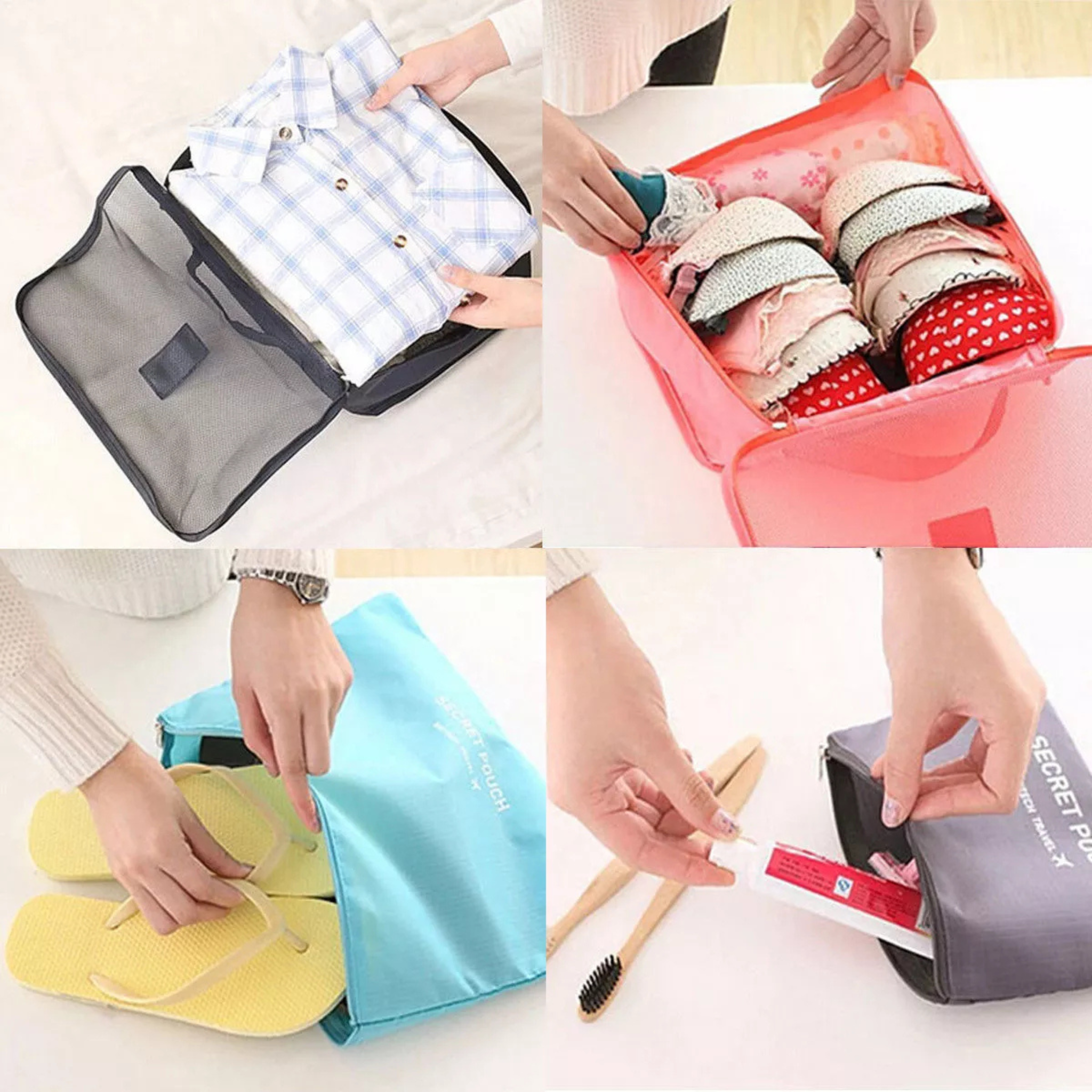 Travel Luggage Organizer Bags 6 Pieces/Set
