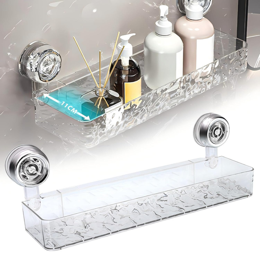 Wall Mounted Suction Cup Storage Holder for Bathroom Shower Supplies