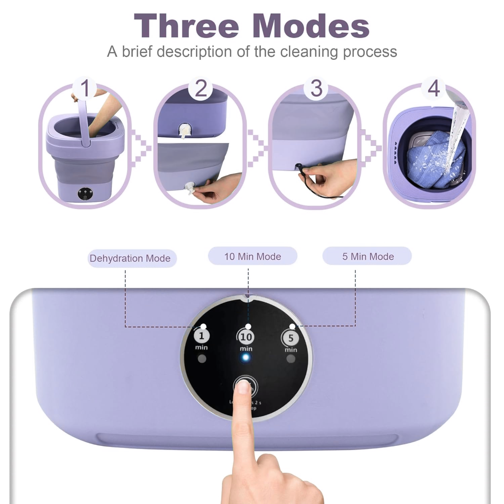 6.5 Liter Portable Washing Machine for Travelers