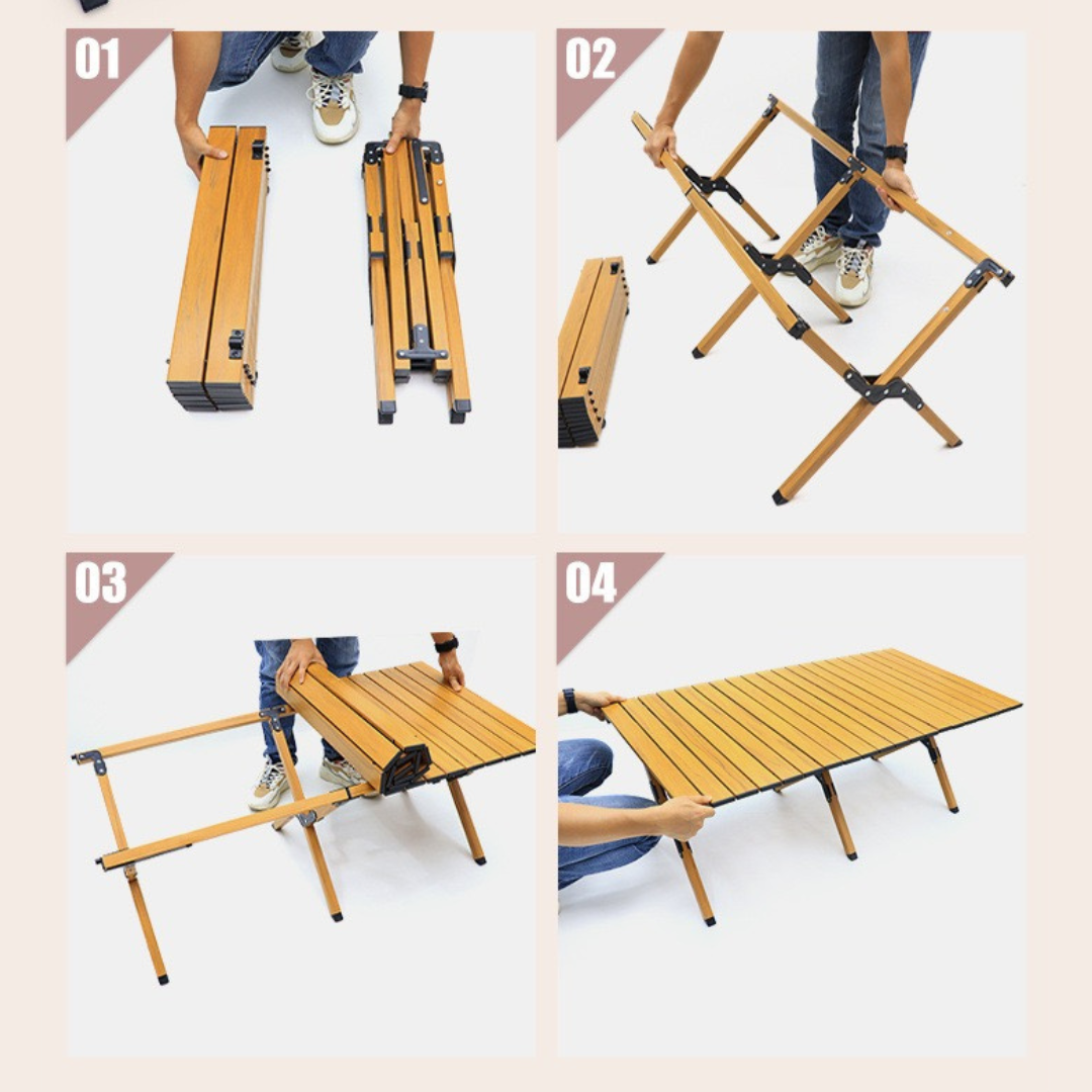 Portable Folding Camping Table and Chairs Set