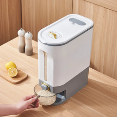 9 Kg Rice Dispenser - Large Capacity Air-tight Grains Storage 9 Kg Rice Dispenser - Large Capacity Air-tight Grains Storage