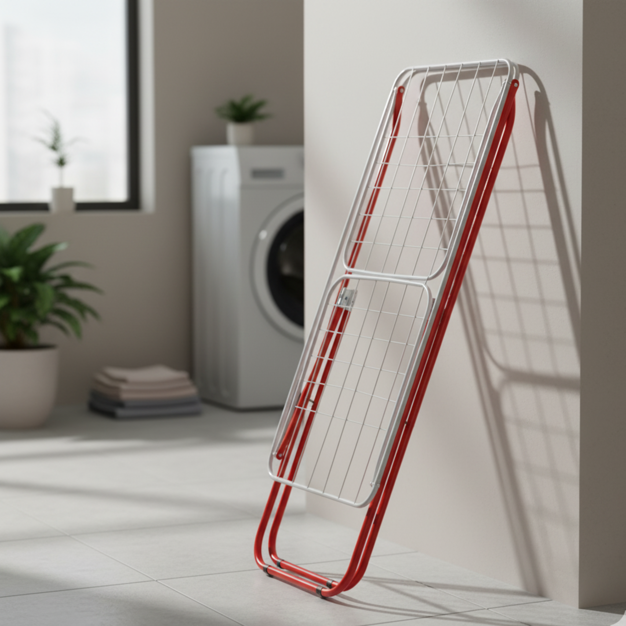 X-Leg Folding Clothes Drying Rack, Indoor and Outdoor Stainless Steel Clothes Airer