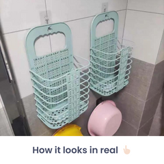 Wall Hanging Foldable Laundry Clothes Storage Basket Organizer Bin Wall Hanging Foldable Laundry Clothes Storage Basket Organizer Bin