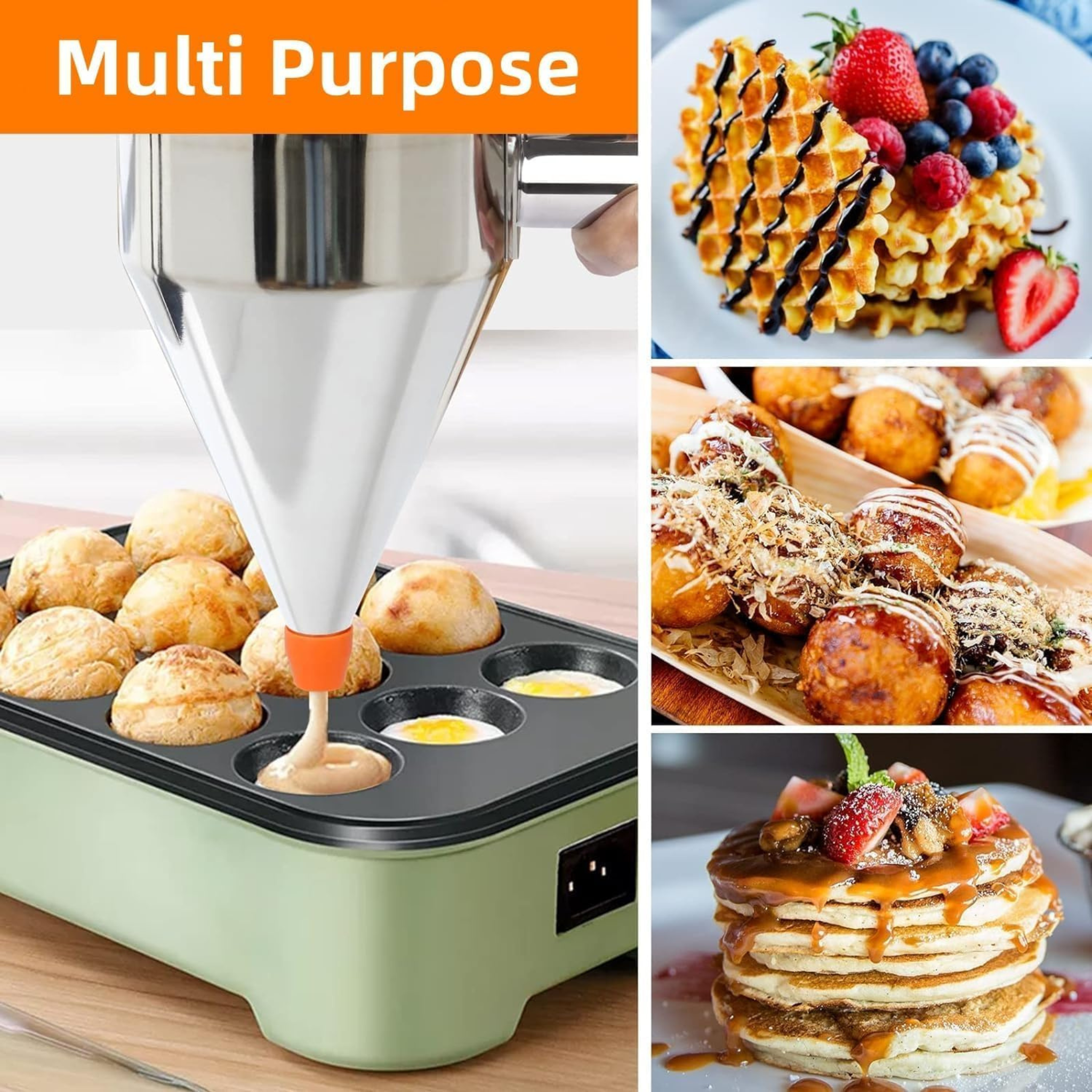 1.2 Liter Stainless Steel Batter Dispenser