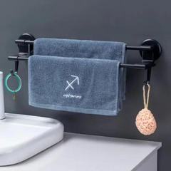 Wall Mounted Space Saving Bathroom Towel Rack