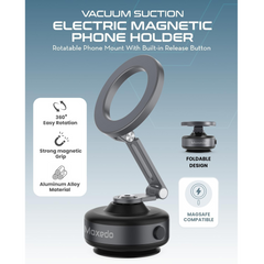 Moxedo Vacuum Suction Electric Magnetic Phone Holder Moxedo Vacuum Suction Electric Magnetic Phone Holder