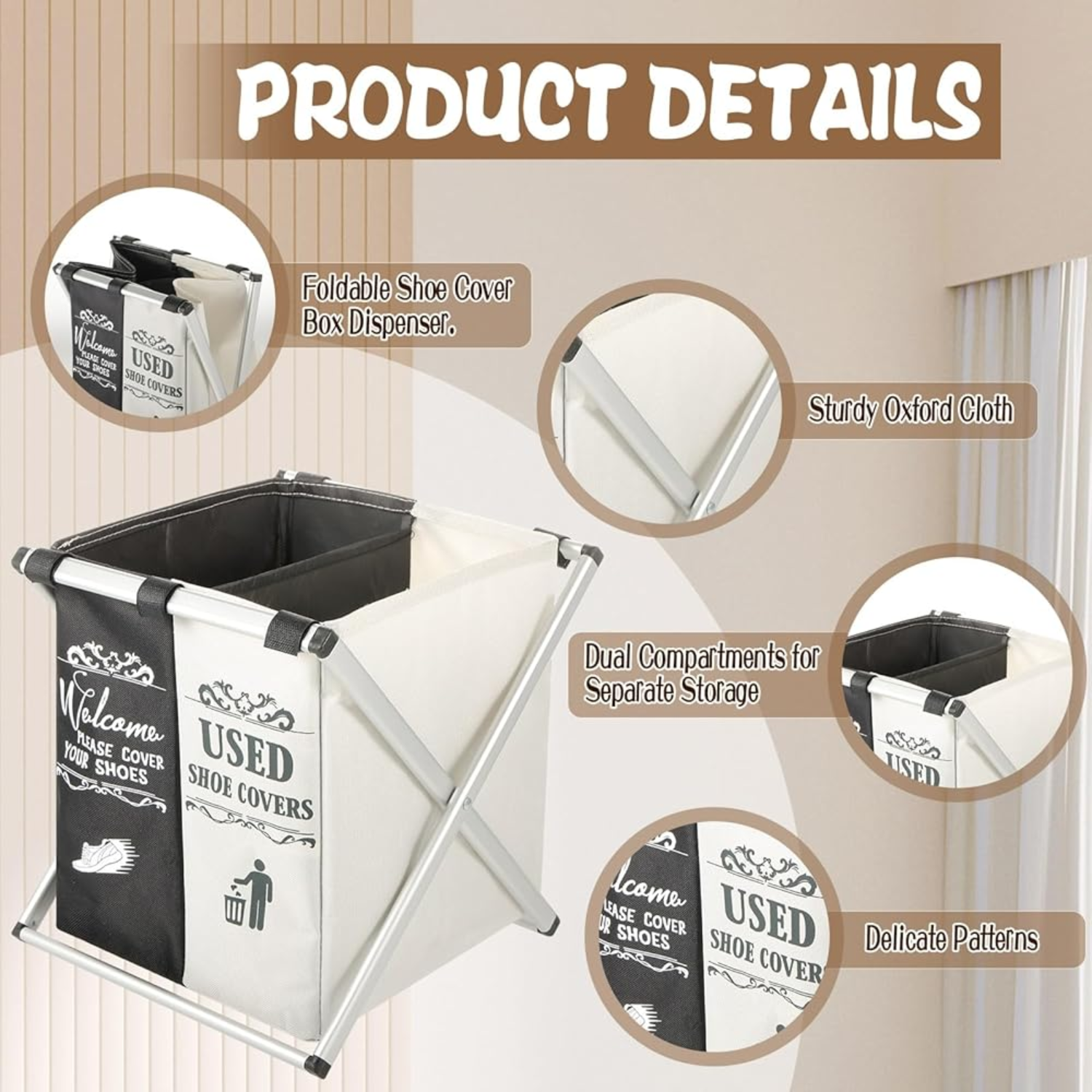 Small Laundry Basket / Shoe Cover Storage Basket