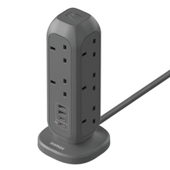 شريط طاقة Momax OnePlug مزود بـ 11 منفذًا مع USB شريط طاقة Momax OnePlug مزود بـ 11 منفذًا مع USB