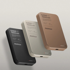 Momax Q.Mag X1 Gen2 Magnetic Wireless Power Bank 10000mAh