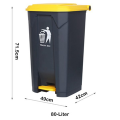 Large Capacity Garbage Bin Trash Can with Lid & Foot Pedal Large Capacity Garbage Bin Trash Can with Lid & Foot Pedal