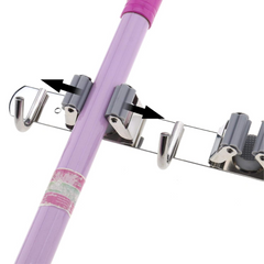 Stainless Steel Wall Drilling Mop & Broom Holder Organizer Stainless Steel Wall Drilling Mop & Broom Holder Organizer