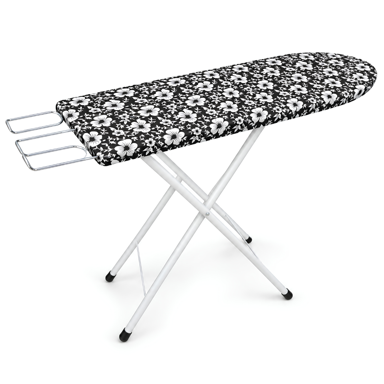 Foldable Space Saving Ironing Board with Iron Rest 100 × 30 x 74 cm