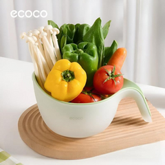 Ecoco Washing Drain Bowl for Rice, Grains, Vegetables and Fruits Ecoco Washing Drain Bowl for Rice, Grains, Vegetables and Fruits