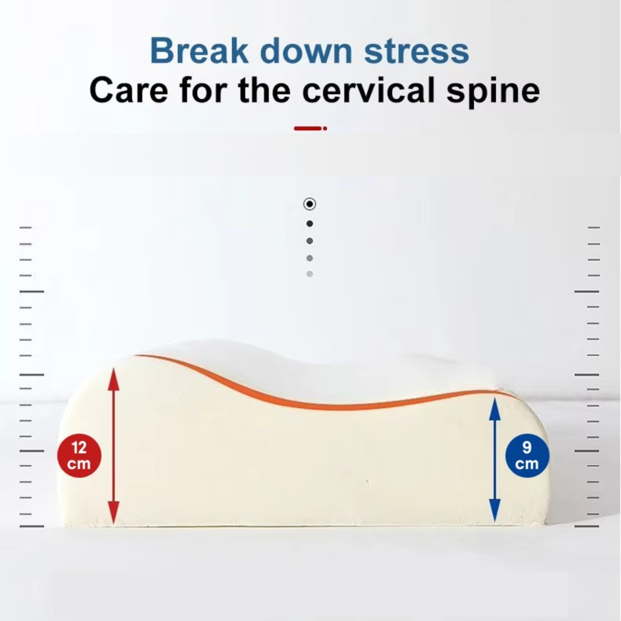 Orthopedic Memory Foam Medical Pillow, Cervical Contour Support Memory Foam Pillow