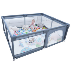 Large Playpen for Baby and Toddlers | Dark Grey | Without Balls Large Playpen for Baby and Toddlers | Dark Grey | Without Balls