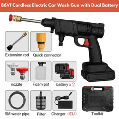 68Vf High Pressure Cordless Car Washer Gun with Dual Battery, Rechargeable with Detergent Tank 68Vf High Pressure Cordless Car Washer Gun with Dual Battery, Rechargeable with Detergent Tank