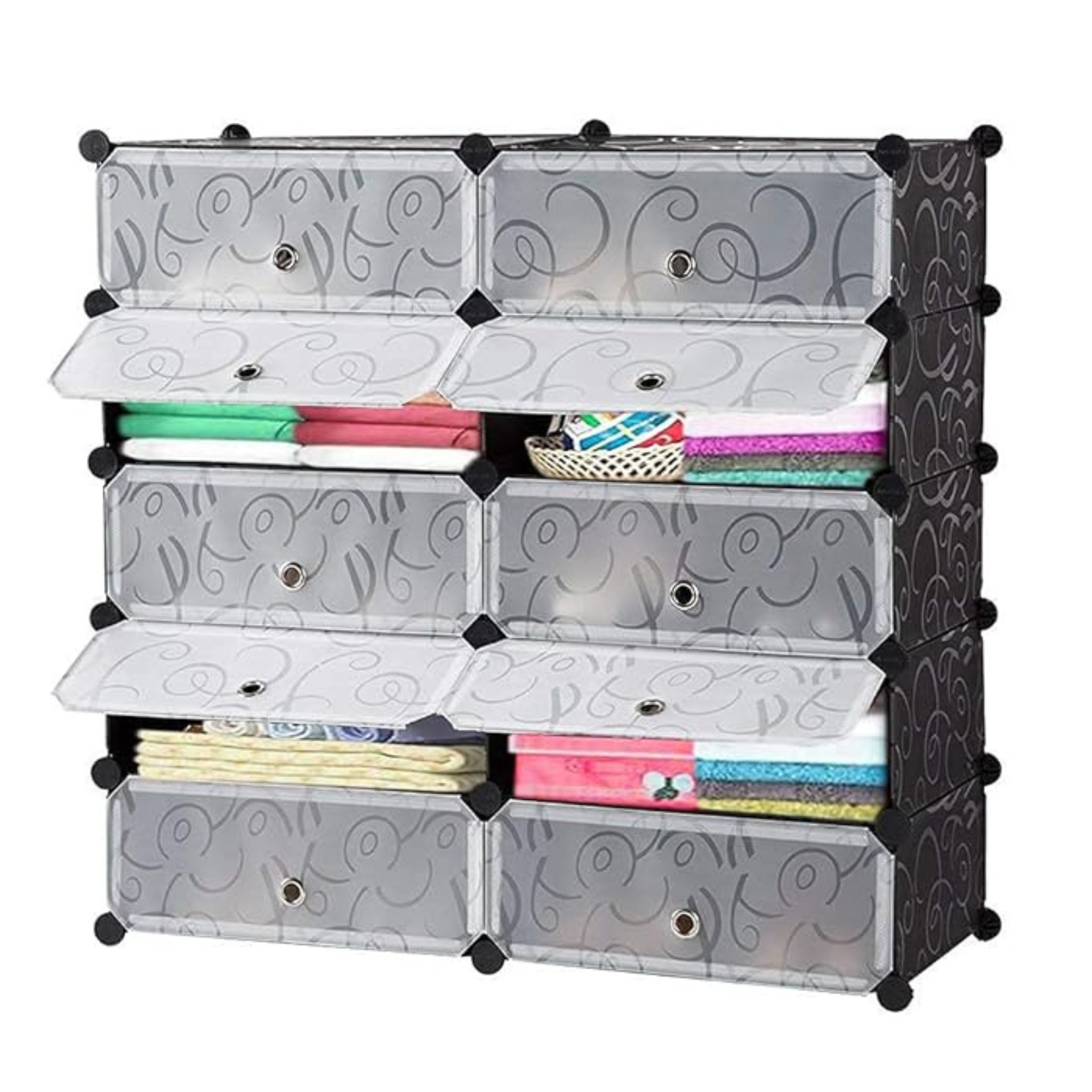 Multi Doors DIY Dustproof Shoe Cabinet with Doors