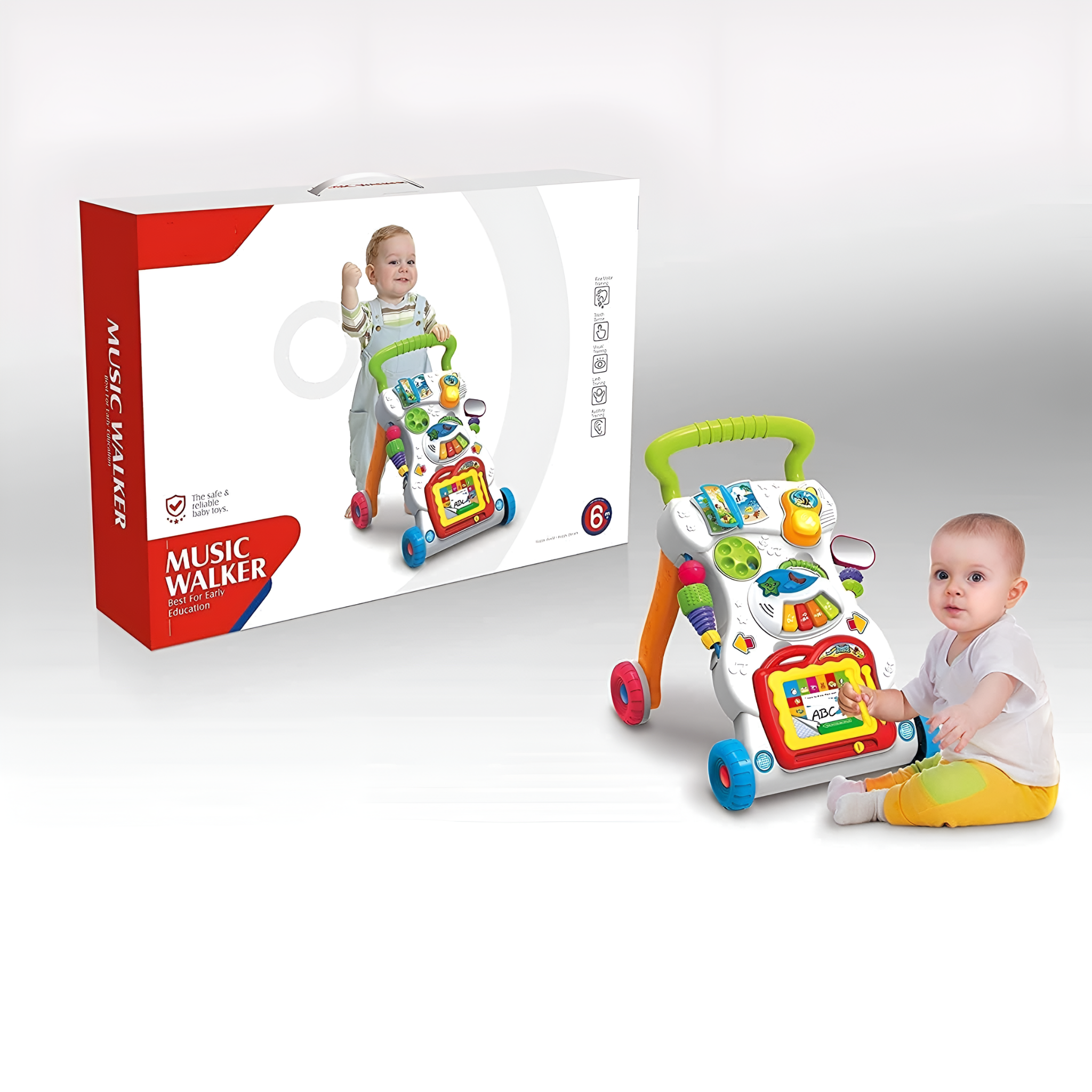 Music Baby Walker with Interactive Toys