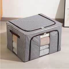 66L Wardrobe Clothes Storage Organizer Box with Steel Frame