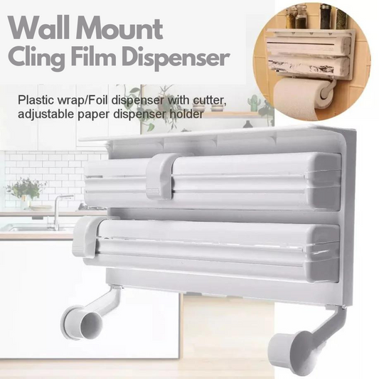 4in1 Cling Film Dispenser, Plastic Wrap, Aluminium Film Dispenser