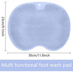 Silicone Non-slip Foot & Back Scrubber Shower Massage Mat