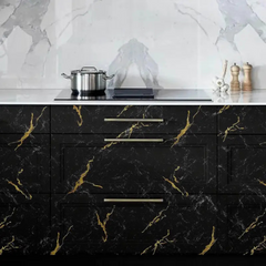 Waterproof Non-slip Self-Adhesive Marble Pattern Wallpaper Sticker for Kitchen, Cupboard & Dining Area