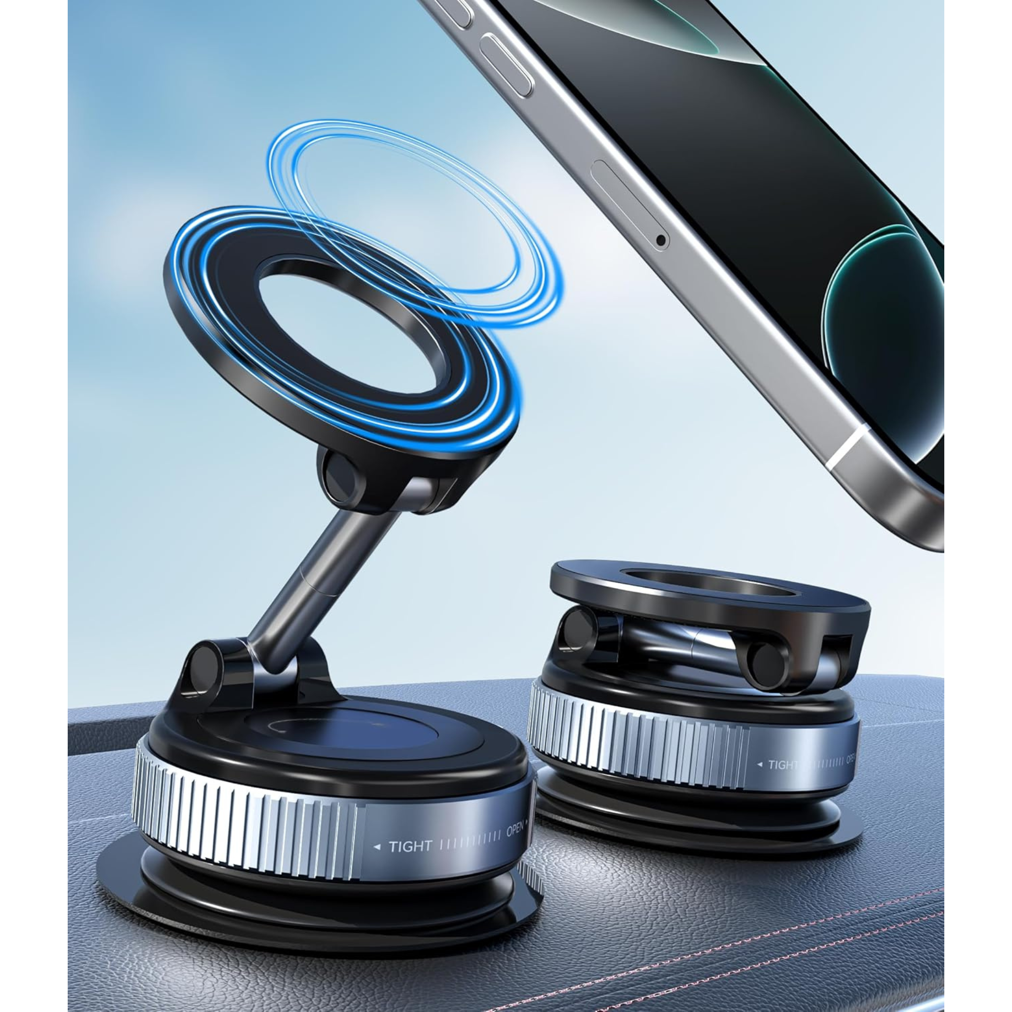 Vacuum Suction Magnetic Phone Holder Mobile Mount K007