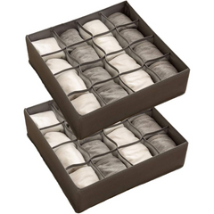 Compartment Storage Organizer Boxes for Baby Clothes, Ties, Socks, Panties, Belts