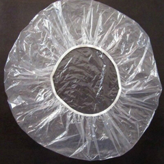 Disposable Plastic Head Hair Cover Shower Cap for Men and Women Disposable Plastic Head Hair Cover Shower Cap for Men and Women